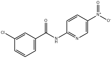 Benzamide, 3-chloro-N-(5-nitro-2-pyridinyl)- 结构式