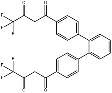 1,3-Butanedione, 1,1'-[1,1':2',1''-terphenyl]-4,4''-diylbis[4,4,4-trifluoro- 结构式