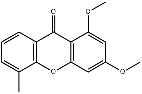 9H-Xanthen-9-one, 1,3-dimethoxy-5-methyl- 结构式