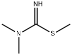 Carbamimidothioic acid, N,N-dimethyl-, methyl ester 结构式