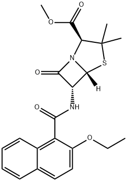 萘夫西林杂质 结构式