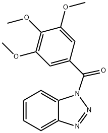 (1H-苯并[D][1,2,3]三唑-1-基)(3,4,5-三甲氧基苯基)甲酮 结构式