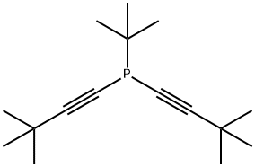 tert-butyl-bis(3,3-dimethylbut-1-ynyl)phosphane 结构式