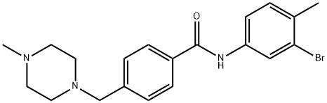 Benzamide, N-(3-bromo-4-methylphenyl)-4-[(4-methyl-1-piperazinyl)methyl]- 结构式