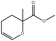 2H-Pyran-2-carboxylic acid, 3,4-dihydro-2-methyl-, methyl ester 结构式