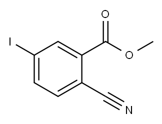 2-氰基-5-碘苯甲酸甲酯 结构式