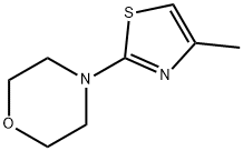 4-(4-甲基-1,3-噻唑-2-基)吗啉 结构式
