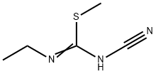 N'-cyano-N-ethyl(methylsulfanyl)methanimidamide 结构式
