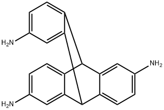 2,6,14-三氨基三蝶烯 结构式