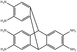 2,3,6,7,14,15-六氨基三蝶烯 结构式