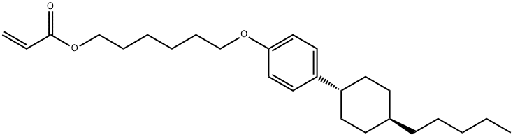 2-丙烯酸,6-[4-(反式-4-戊基环己基)苯氧基]己酯 结构式
