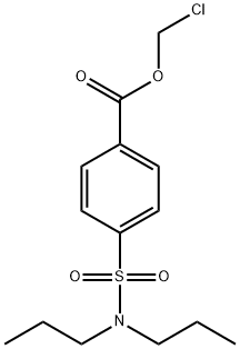 4-(N,N-二丙基氨磺酰基)苯甲酸氯甲酯 结构式