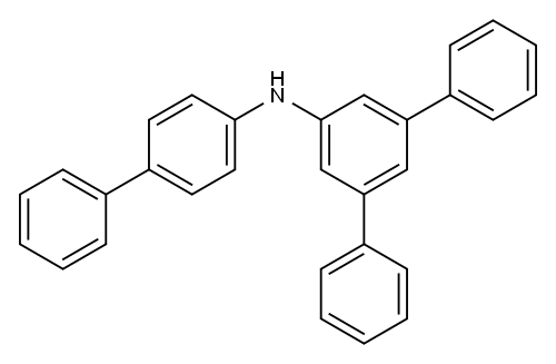 N-([1,1'-biphenyl]-4-yl)-[1,1':3',1''-terphenyl]-5'-amine 结构式