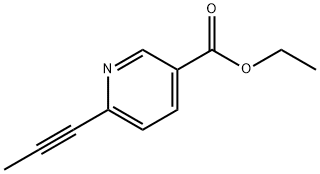 3-Pyridinecarboxylic acid, 6-(1-propyn-1-yl)-, ethyl ester 结构式