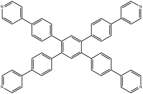 Pyridine, 4,4'-[4',5'-bis[4-(4-pyridinyl)phenyl][1,1':2',1''-terphenyl]-4,4''-diyl]bis- 结构式