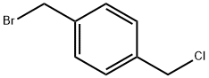 Benzene, 1-(bromomethyl)-4-(chloromethyl)- 结构式