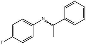 Benzenamine, 4-fluoro-N-(1-phenylethylidene)- 结构式