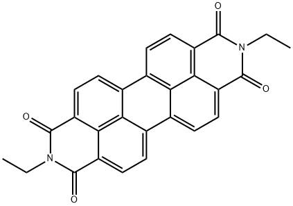 2,9-二乙基蒽[2,1,9-DEF:6,5,10-D'E'F']二异喹啉-1,3,8,10(2H,9H)-四酮 结构式