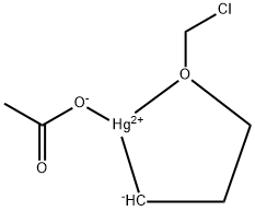 ACETIC ACID, 3-(CHLOROMETHOXY)PROPYLMERCURY 结构式