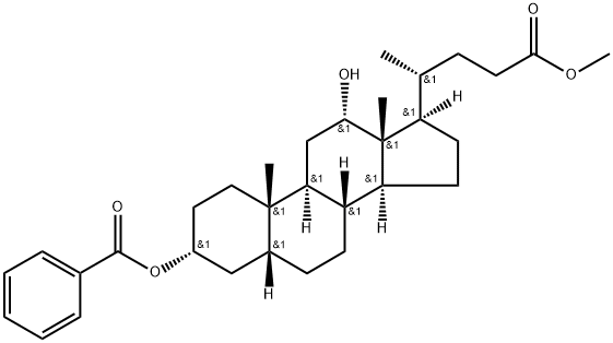 12β-Deoxycholic Acid Methyl Ester 3α-Benzoate 结构式