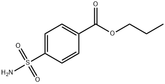 Benzoic acid, 4-(aminosulfonyl)-, propyl ester 结构式