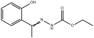 (E)-2-(1-(2-羟基苯基)亚乙基)肼-1-羧酸乙酯 结构式