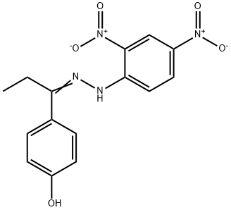 1-Propanone, 1-(4-hydroxyphenyl)-, 2-(2,4-dinitrophenyl)hydrazone 结构式