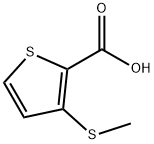 2-Thiophenecarboxylic acid, 3-(methylthio)- 结构式