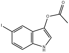 5-碘-3-吲哚乙酯 结构式