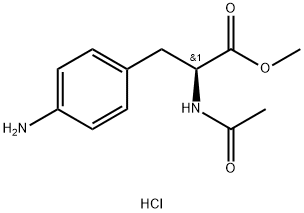 Acetyl-4-amino-L-phenylalanine methyl ester Hydrochloride 结构式