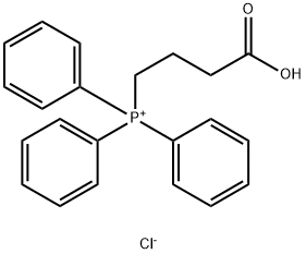 Phosphonium, (3-carboxypropyl)triphenyl-, chloride (1:1) 结构式