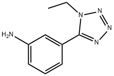 3-(1-乙基-1H-1,2,3,4-四唑-5-基)苯胺 结构式