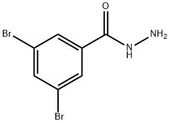 3,5-二溴苯甲酰肼 结构式