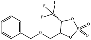 1,3,2-Dioxathiolane, 4-[(phenylmethoxy)methyl]-5-(trifluoromethyl)-, 2,2-dioxide, (4S,5R)- 结构式