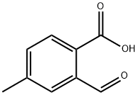 2-甲酰基-4-甲基苯甲酸 结构式