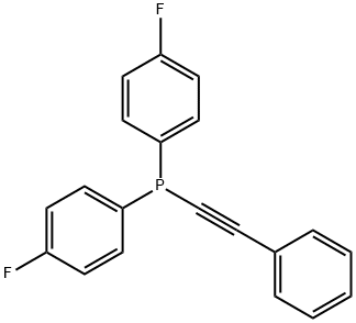 (Bis(4-fluorophenyl)phosphino)phenylacetylene 结构式