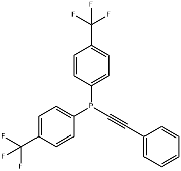 (bis(4-trifluoromethylphenyl)phosphino)phenylacetylene 结构式