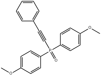 bis(4-methoxyphenyl)(phenylethynyl)phosphine oxide 结构式