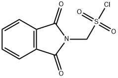 (1,3-二氧代-2,3-二氢-1H-异吲哚-2-基)甲磺酰氯 结构式
