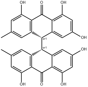 CIS-大黄素二蒽酮 结构式