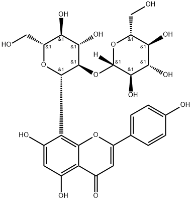 Vitexin 2''-O-beta-D-glucoside 结构式