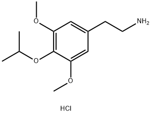 Benzeneethanamine, 3,5-dimethoxy-4-(1-methylethoxy)-, hydrochloride 结构式