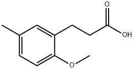 Benzenepropanoic acid, 2-methoxy-5-methyl- 结构式