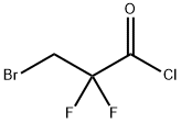 Propanoyl chloride, 3-bromo-2,2-difluoro- 结构式