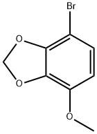 1-溴-4-甲氧基-2,3-亚甲二氧基苯 结构式