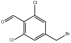 4-溴甲基-2,6-二氯苯甲醛 结构式