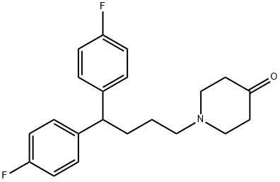 4-Piperidinone, 1-[4,4-bis(4-fluorophenyl)butyl] 结构式
