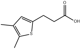 3-(4,5-二甲基噻吩-2-基)丙酸 结构式