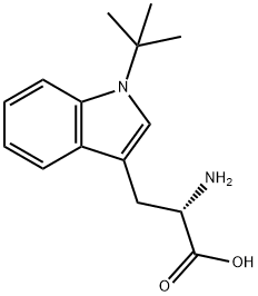 (2S)-2-amino-3-(1-tert-butyl-1H-indol-3-yl)propanoic acid 结构式