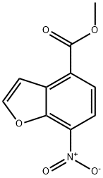 7-硝基苯并呋喃-4-甲酸甲酯 结构式